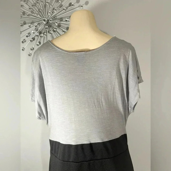 Dots Women’s Jeweled Grey & Black Short Sleeve Dress - Picture 5 of 15